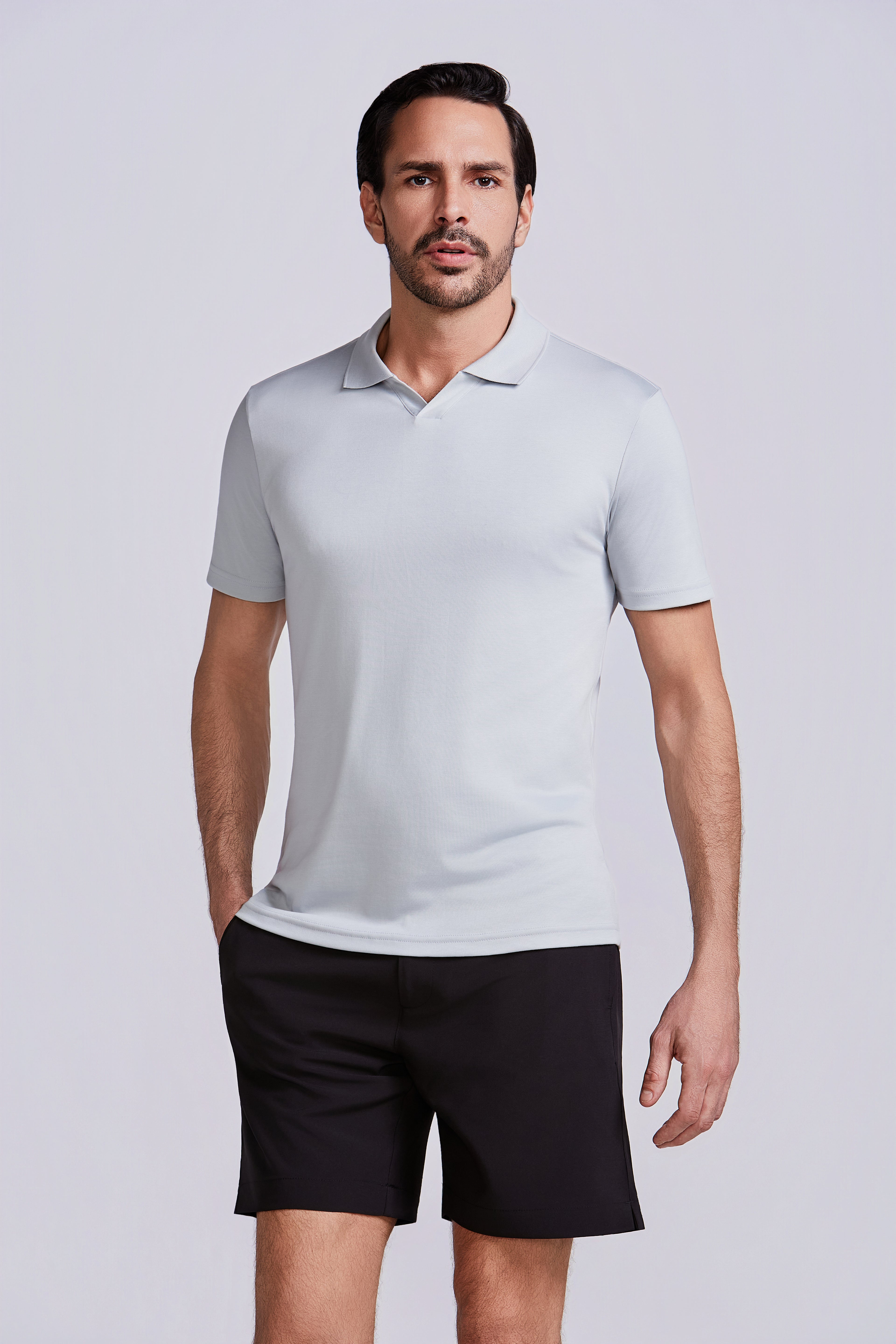 SHORTS TECNO SPORT LISO  PRETO