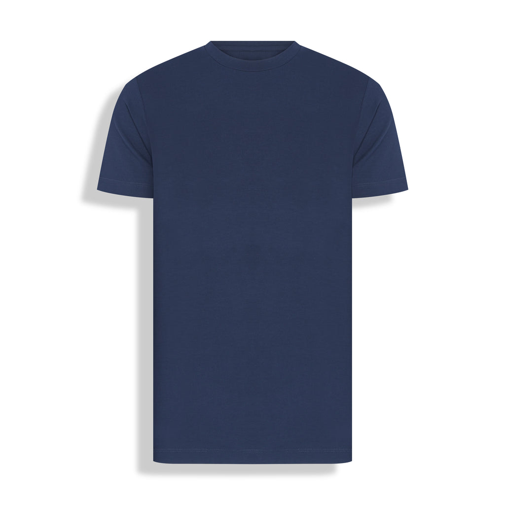 T-SHIRT HI TECH GOLA CARECA M/CURTA MARINHO