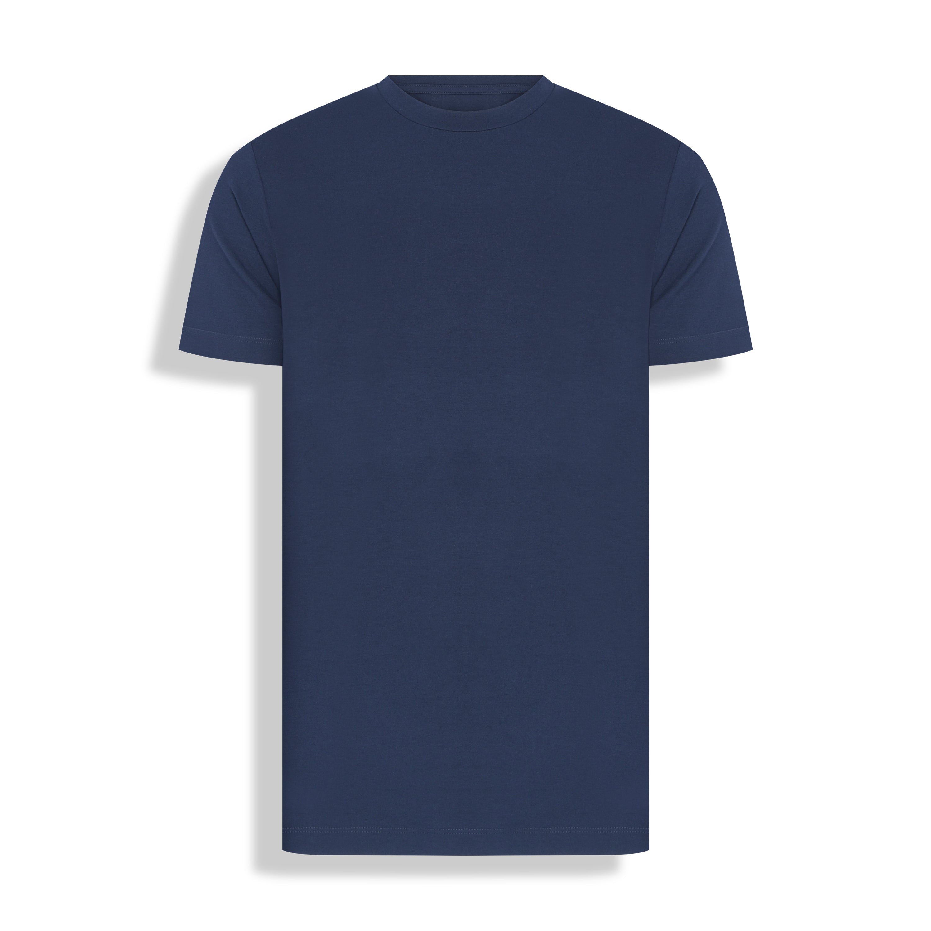 T-SHIRT HI TECH GOLA CARECA M/CURTA MARINHO