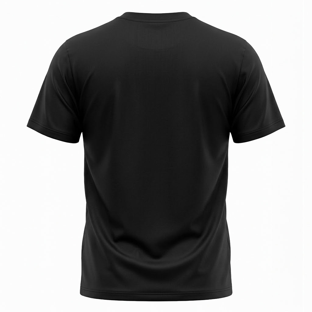 T-SHIRT HI TECH GOLA CARECA M/CURTA  PRETO