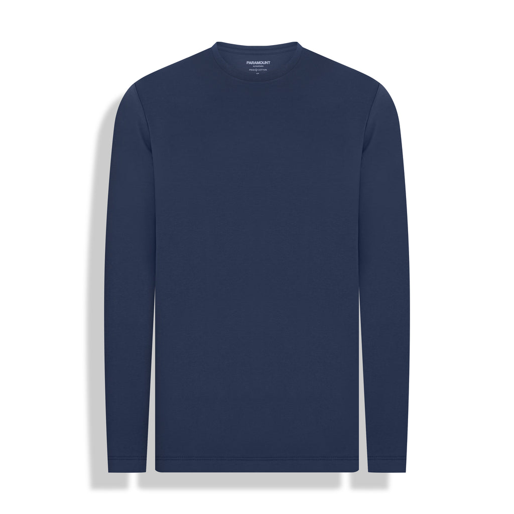 T-SHIRT HI TECH GOLA CARECA M/LONGA - MARINHO