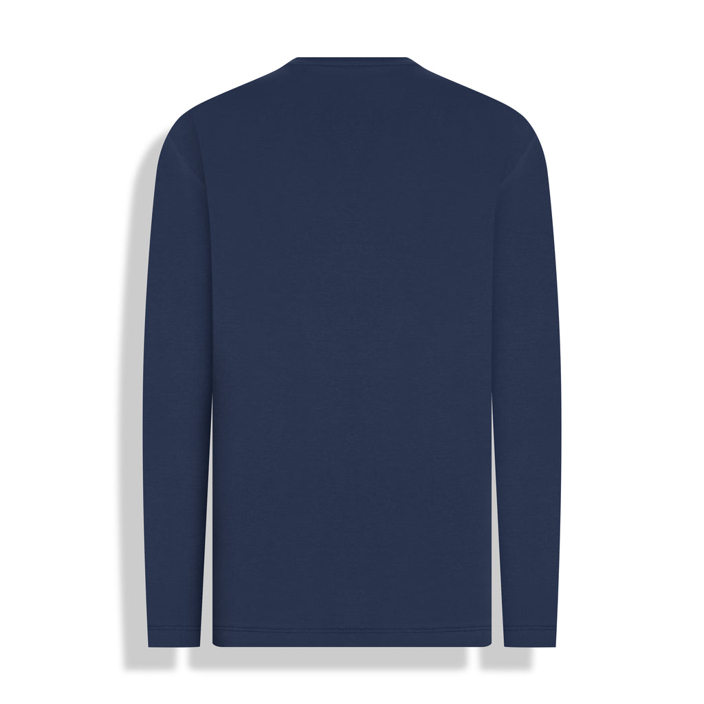 T-SHIRT HI TECH GOLA CARECA M/LONGA - MARINHO