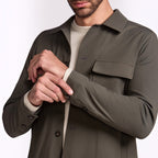 OVER SHIRT ULTRALIGHT SEM FORRO - OLIVA