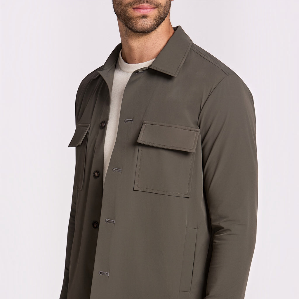 OVER SHIRT ULTRALIGHT SEM FORRO - OLIVA