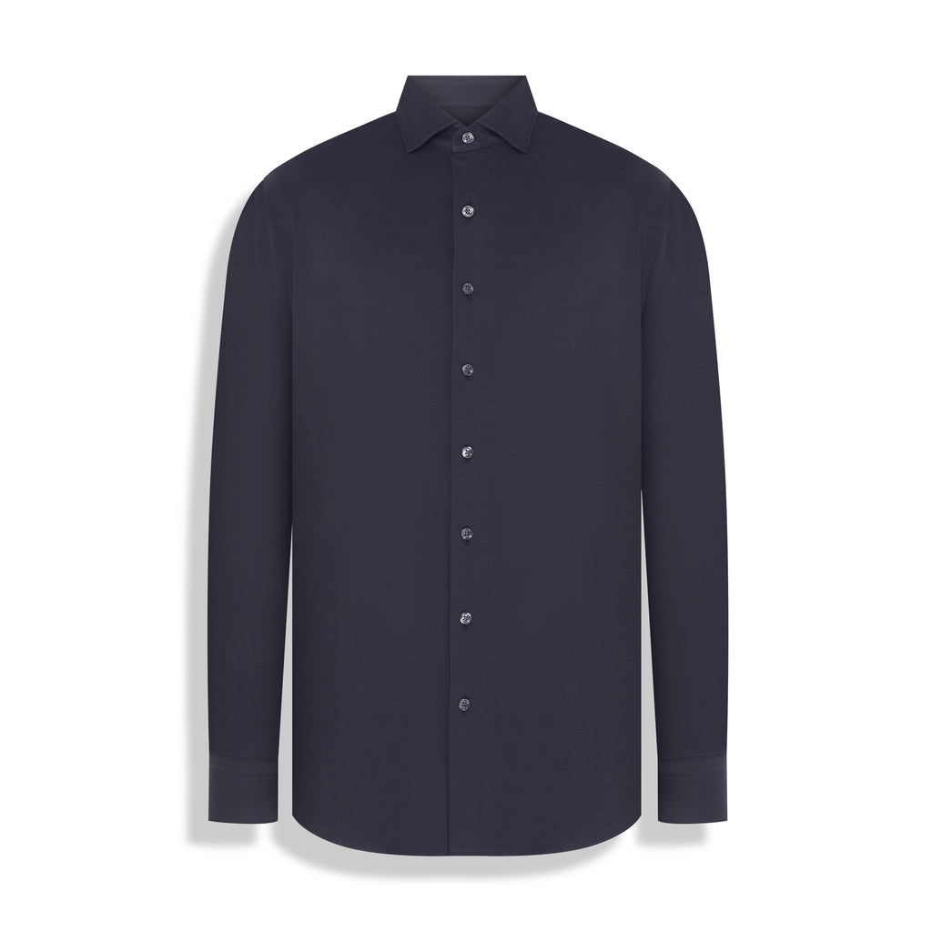 CAMISA M/L INTERLOCK PIMA COTTON PRETO