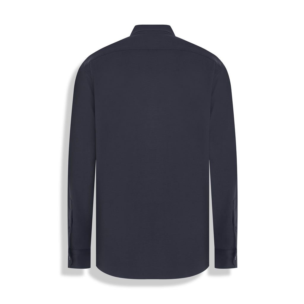 CAMISA M/L INTERLOCK PIMA COTTON PRETO