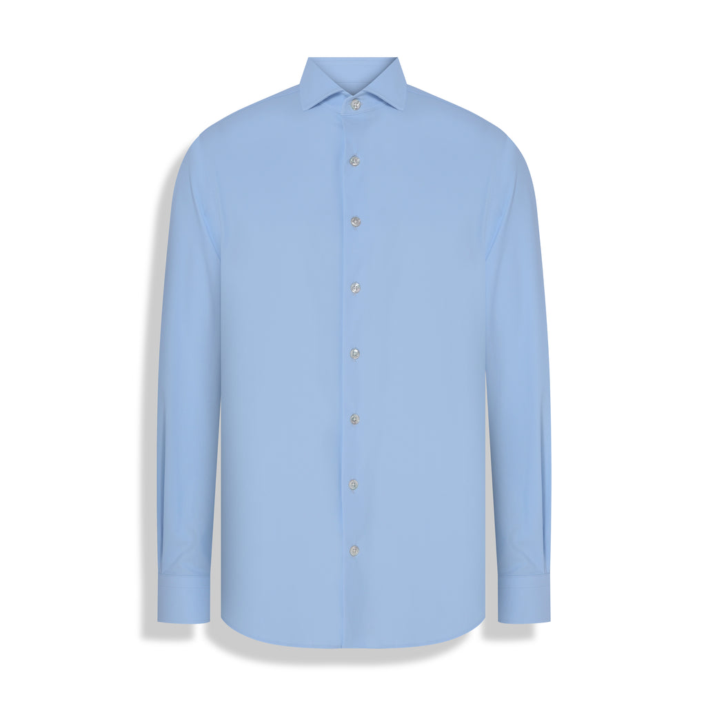 CAMISA M/L LISA POLIAMIDA ELASTANO AZUL CLARO