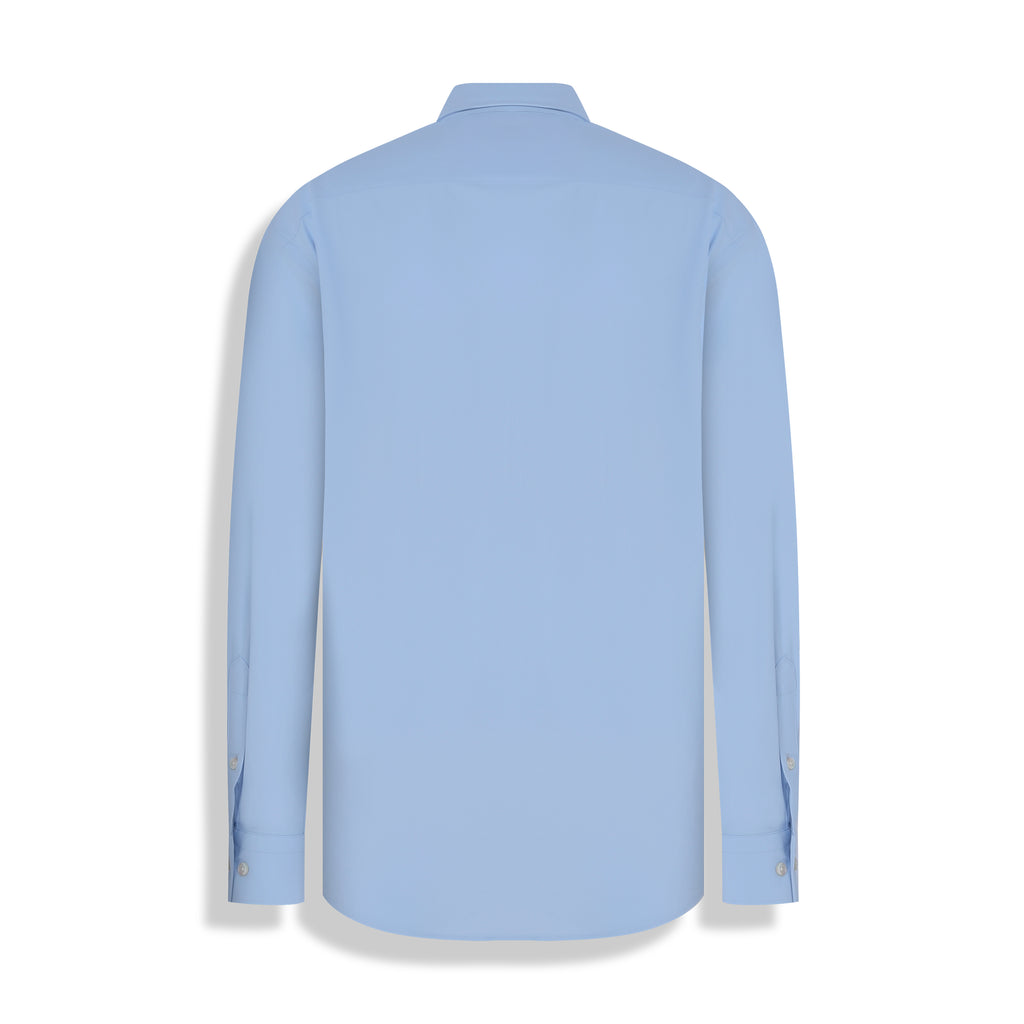 CAMISA M/L LISA POLIAMIDA ELASTANO AZUL CLARO