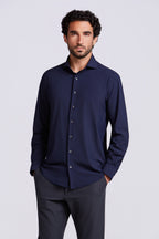 CAMISA M/L LISA POLIAMIDA ELASTANO MARINHO