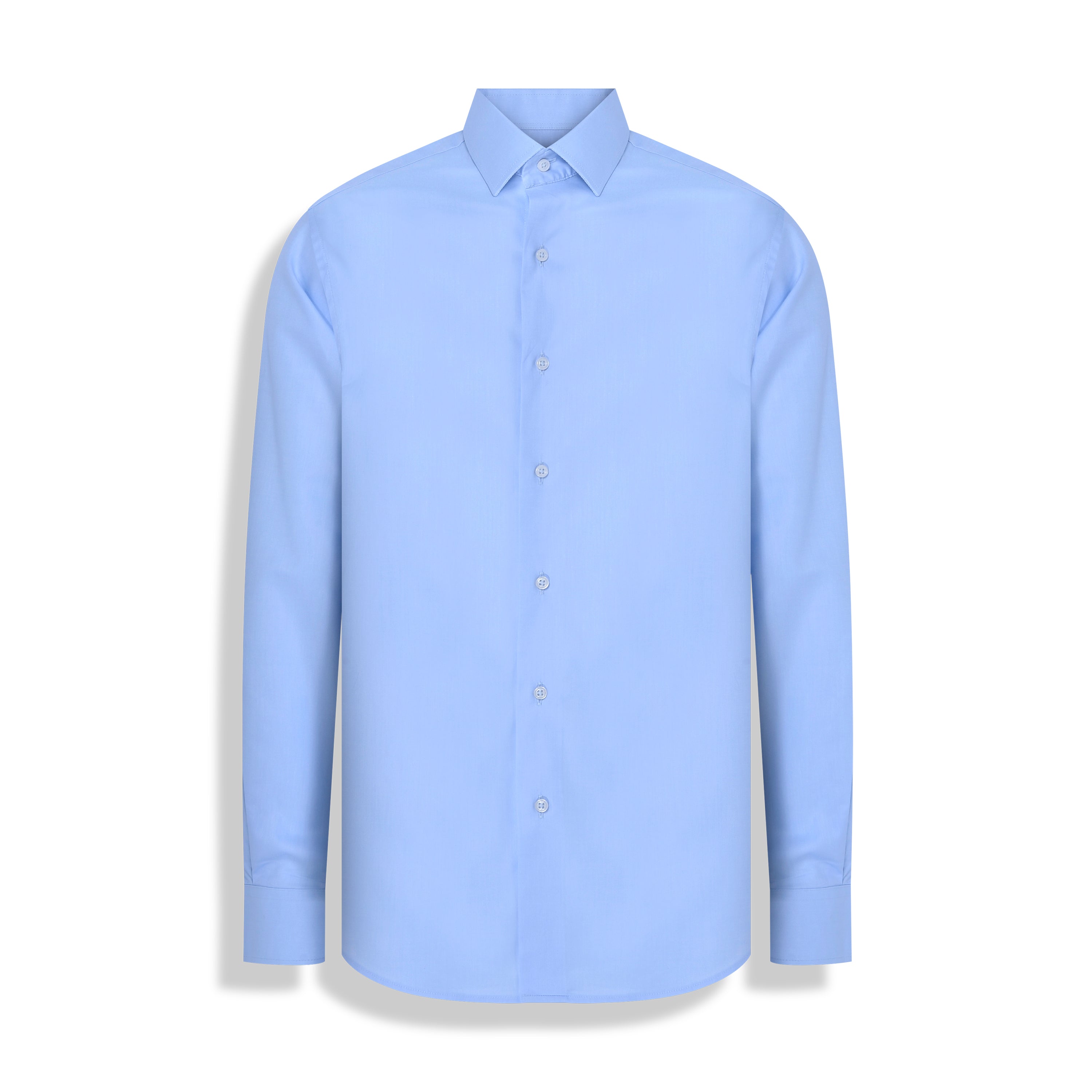 CAMISA M/L PIMA COTTON AZUL CLARO