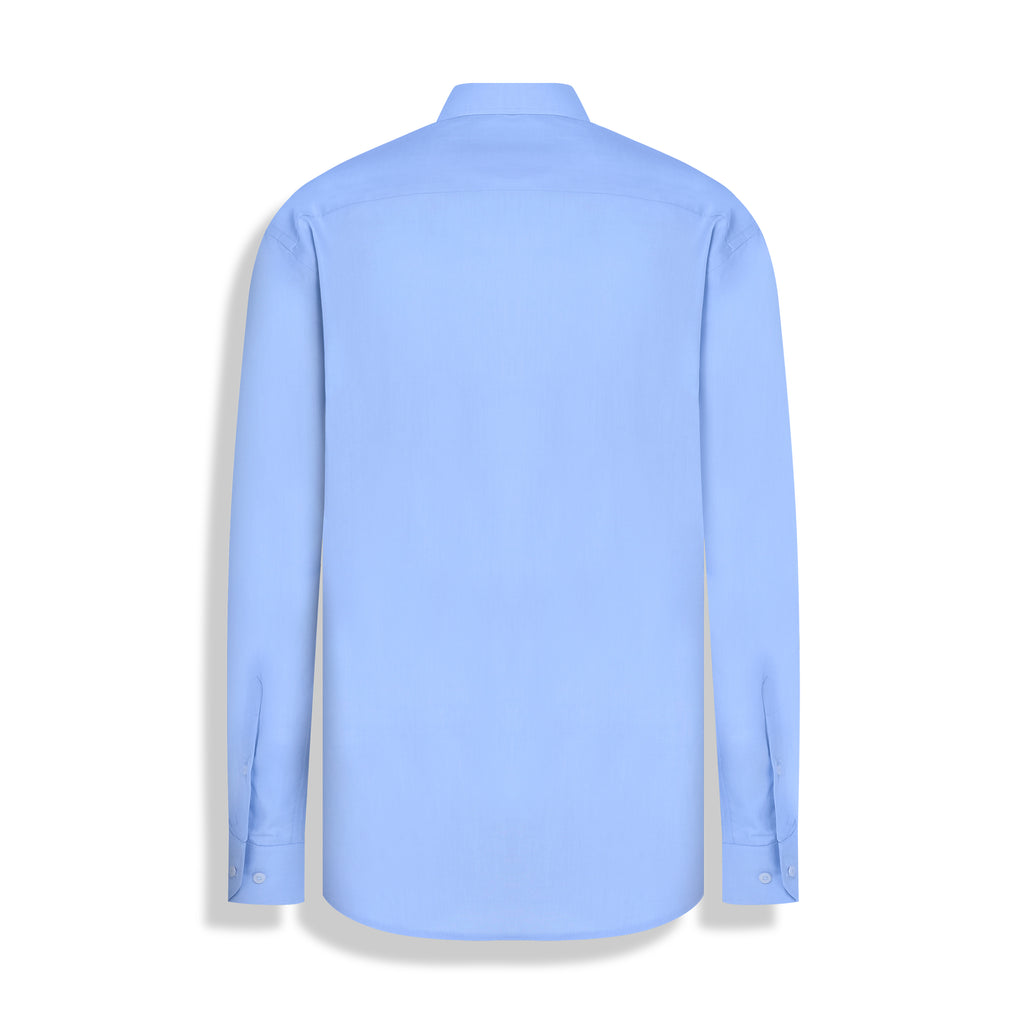 CAMISA M/L PIMA COTTON AZUL CLARO