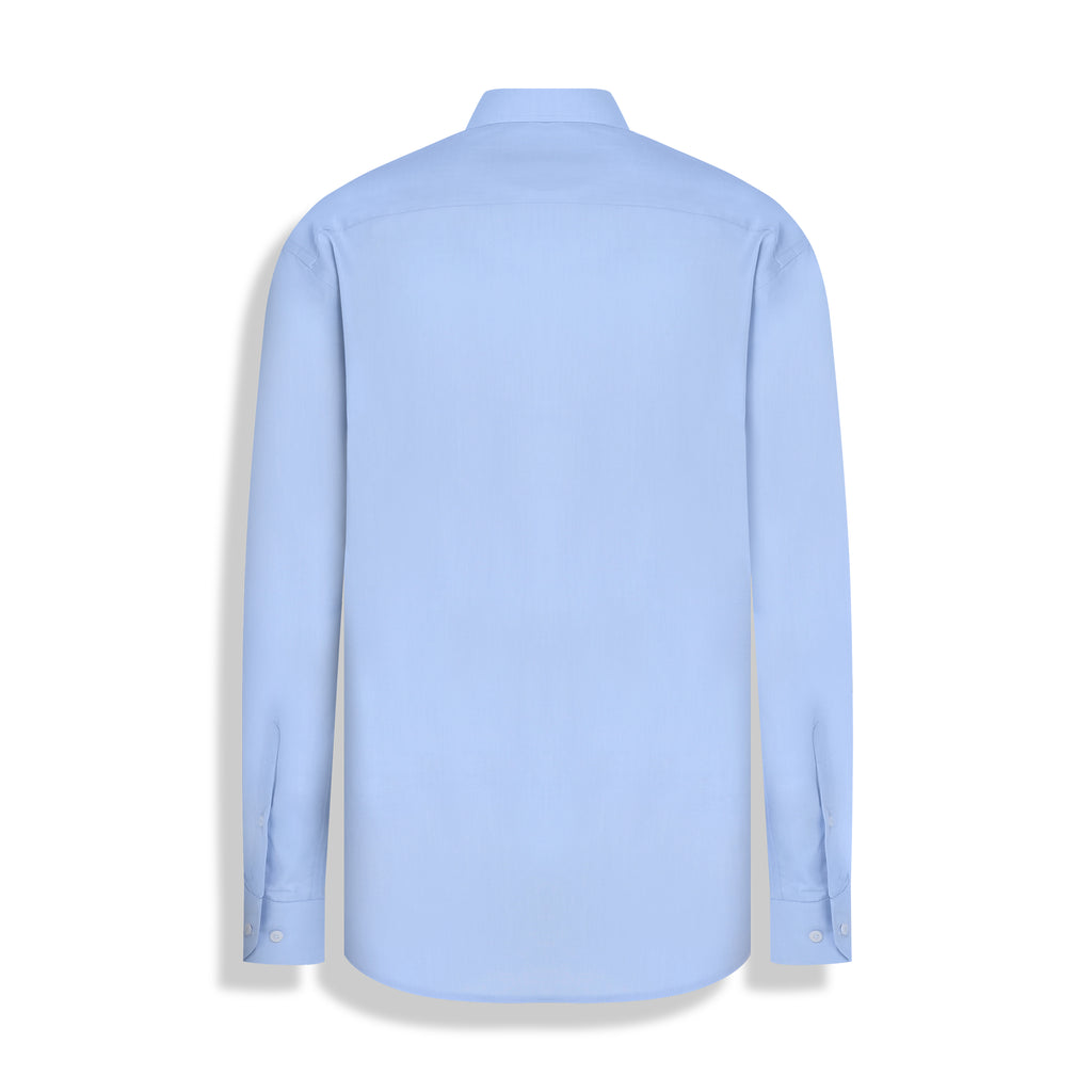 CAMISA M/L PIMA COTTON AZUL MEDIO