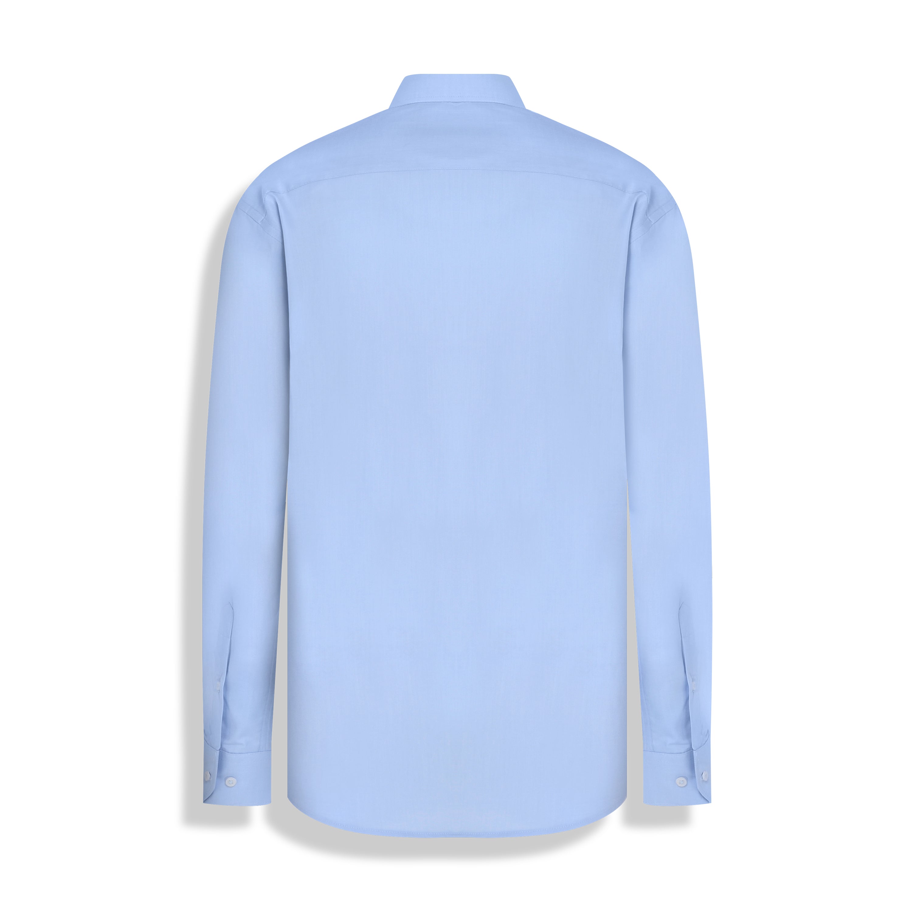 CAMISA M/L PIMA COTTON AZUL MEDIO