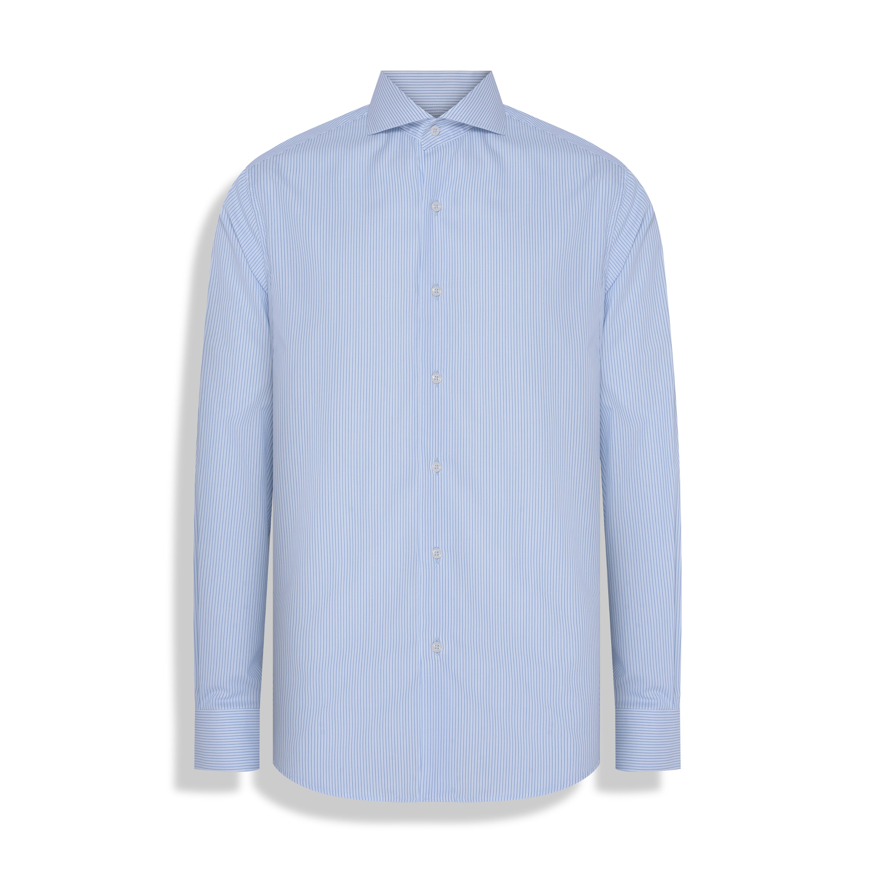 CAMISA M/L PIMA COTTON BRANCO LISTRADO