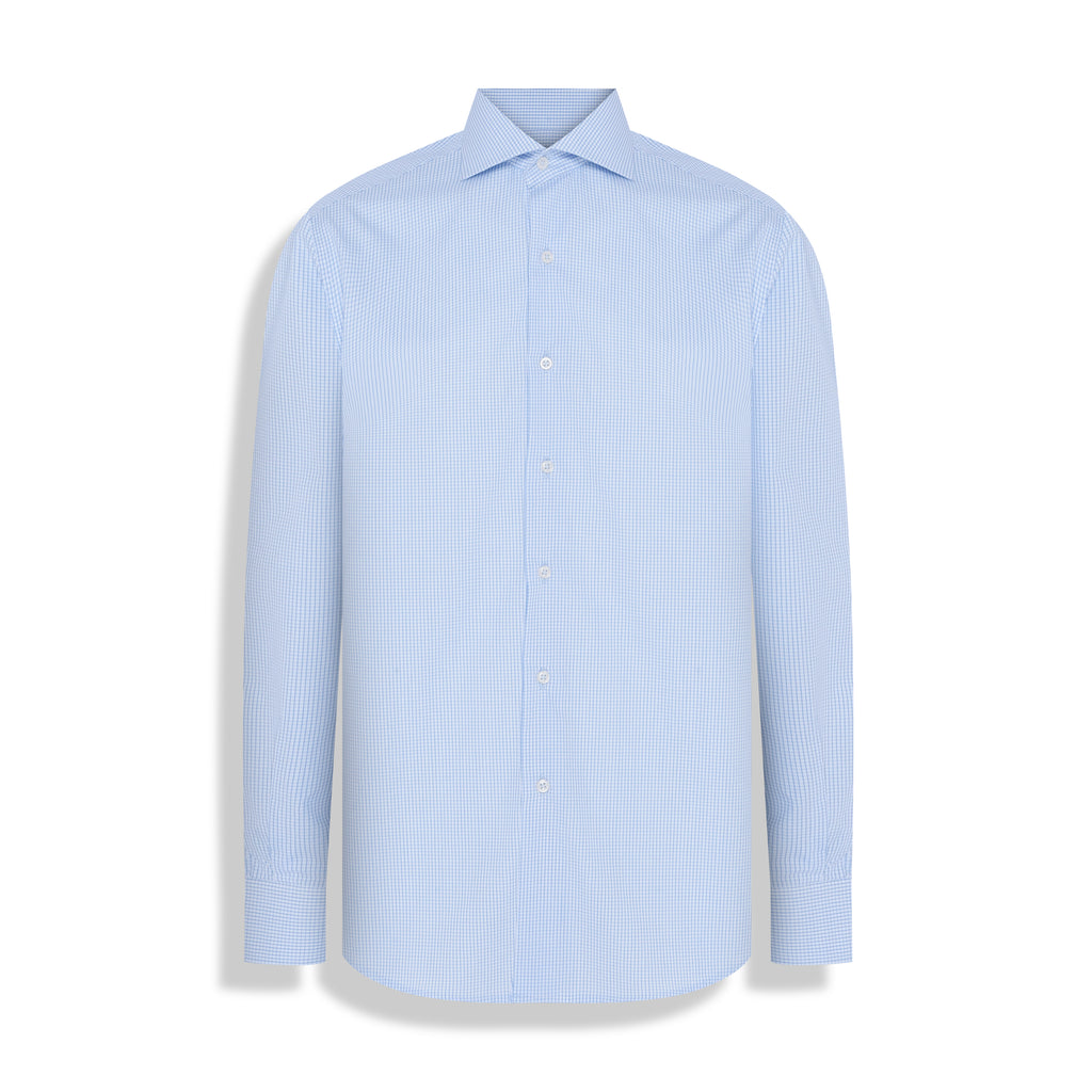 CAMISA M/L PIMA COTTON BRANCO XADREZ