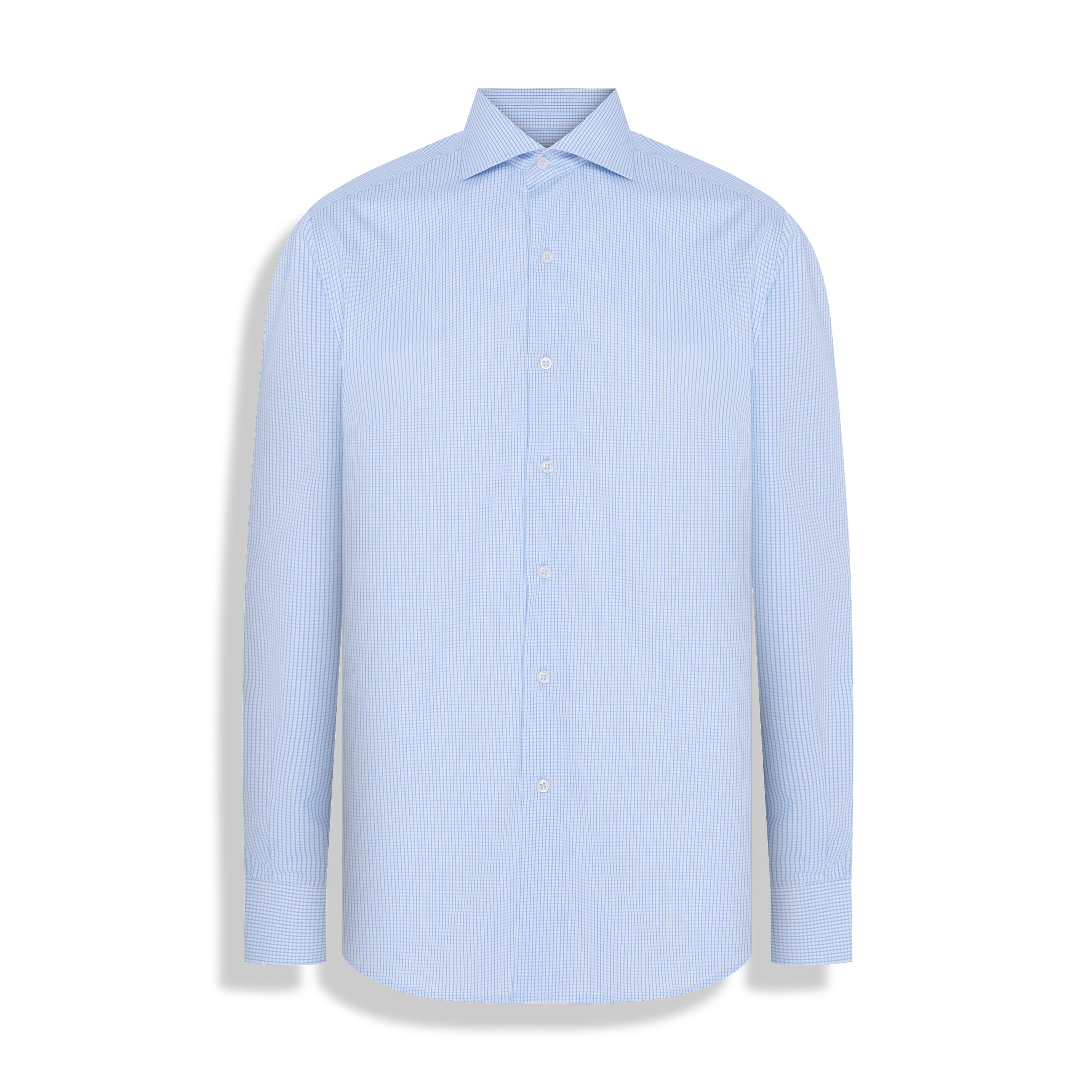 CAMISA M/L PIMA COTTON BRANCO XADREZ