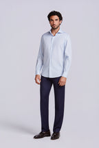 CAMISA M/L PIMA COTTON BRANCO XADREZ