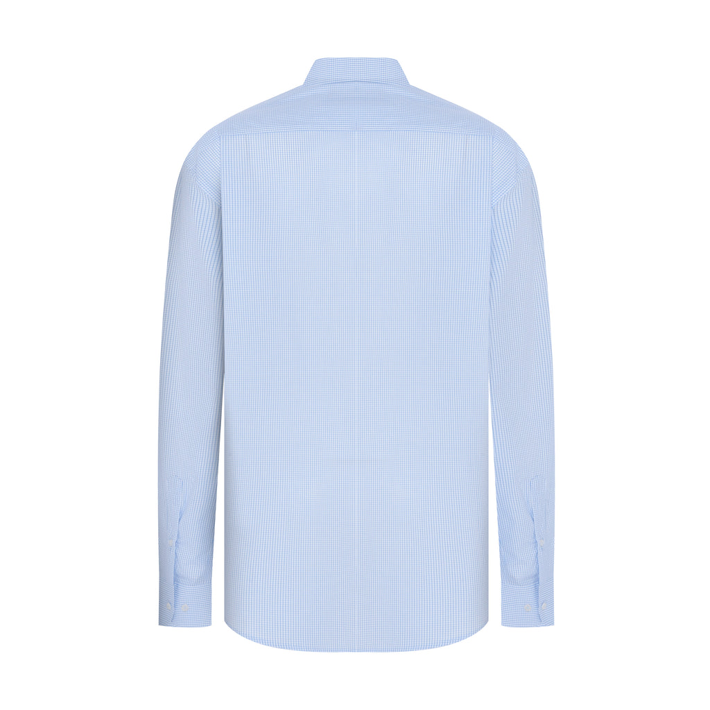 CAMISA M/L PIMA COTTON BRANCO XADREZ