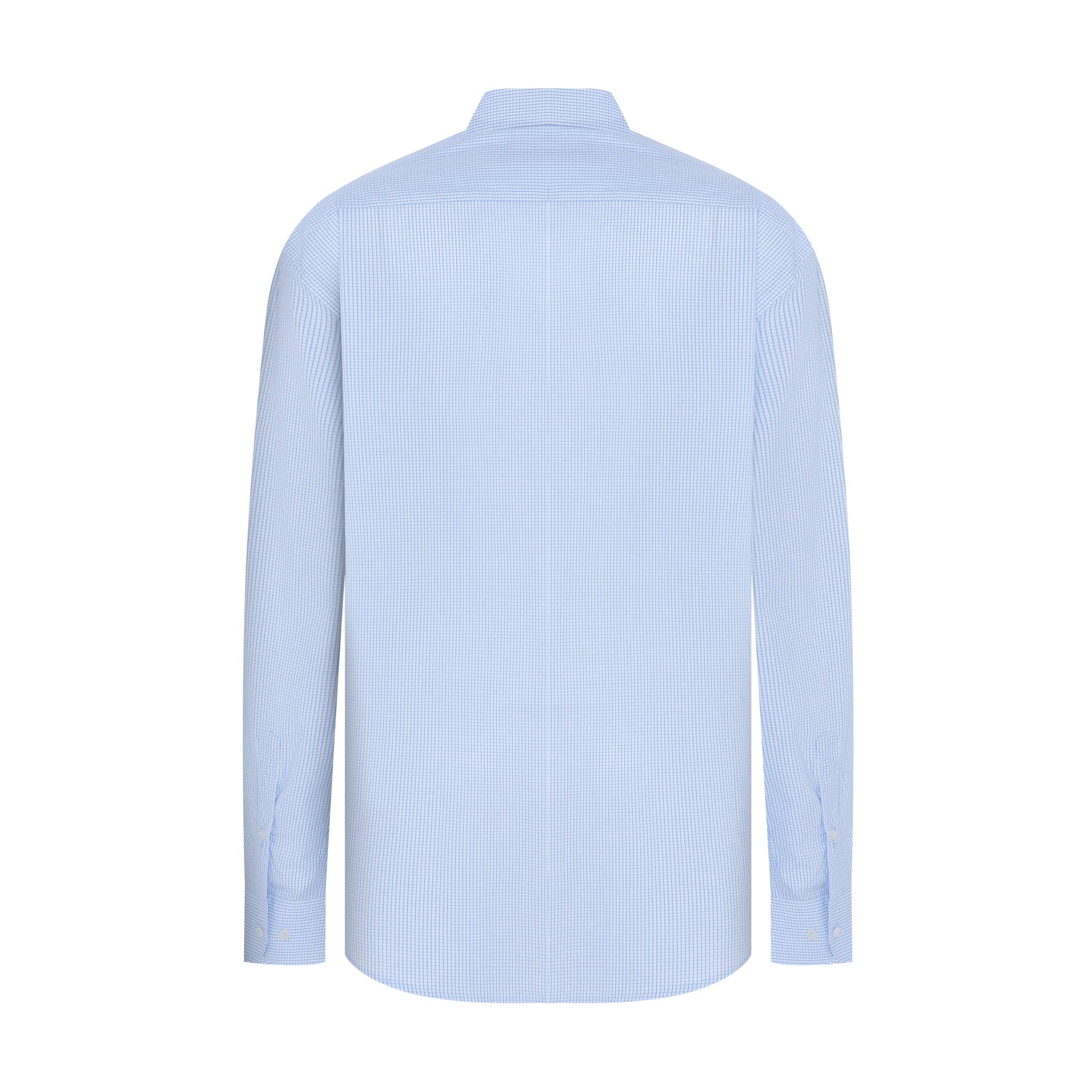 CAMISA M/L PIMA COTTON BRANCO XADREZ