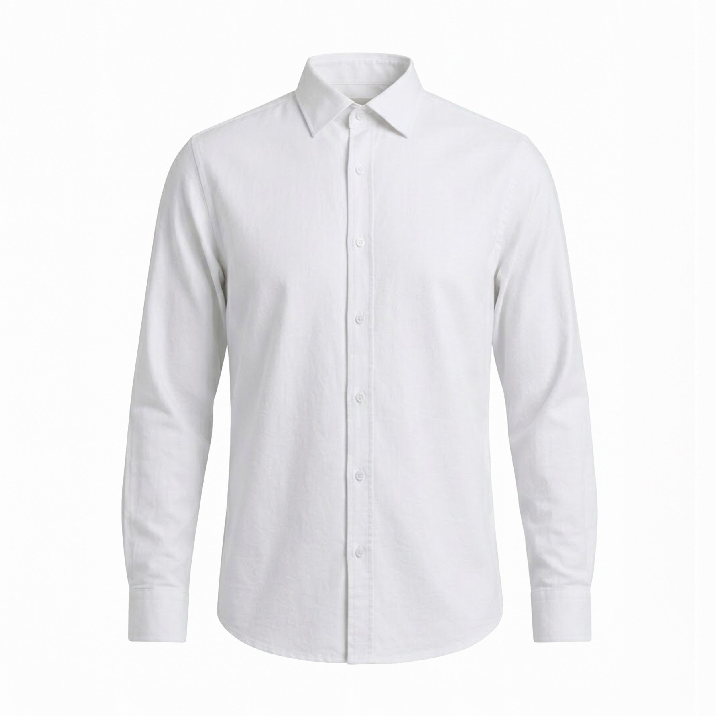 CAMISA PIMA COTTON PREMIUM MANGA LONGA BIANCO