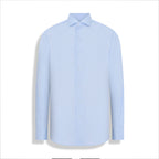 CAMISA PIMA COTTON MANGA/L AZUL CELESTE