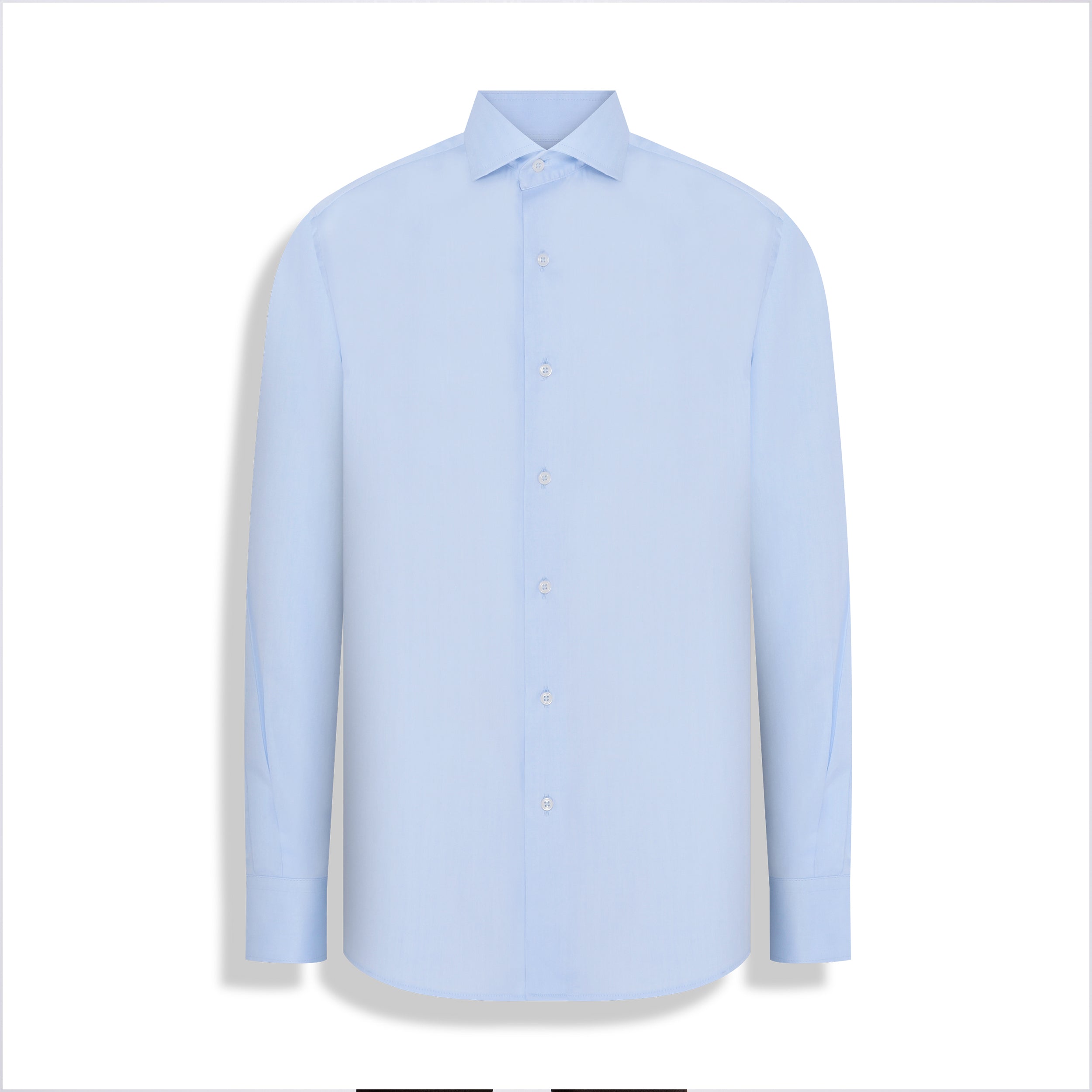 CAMISA PIMA COTTON MANGA/L AZUL CELESTE