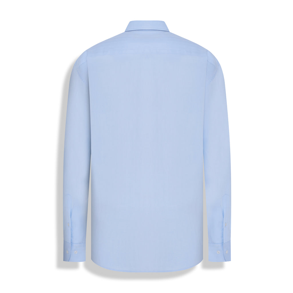 CAMISA PIMA COTTON MANGA/L AZUL CELESTE