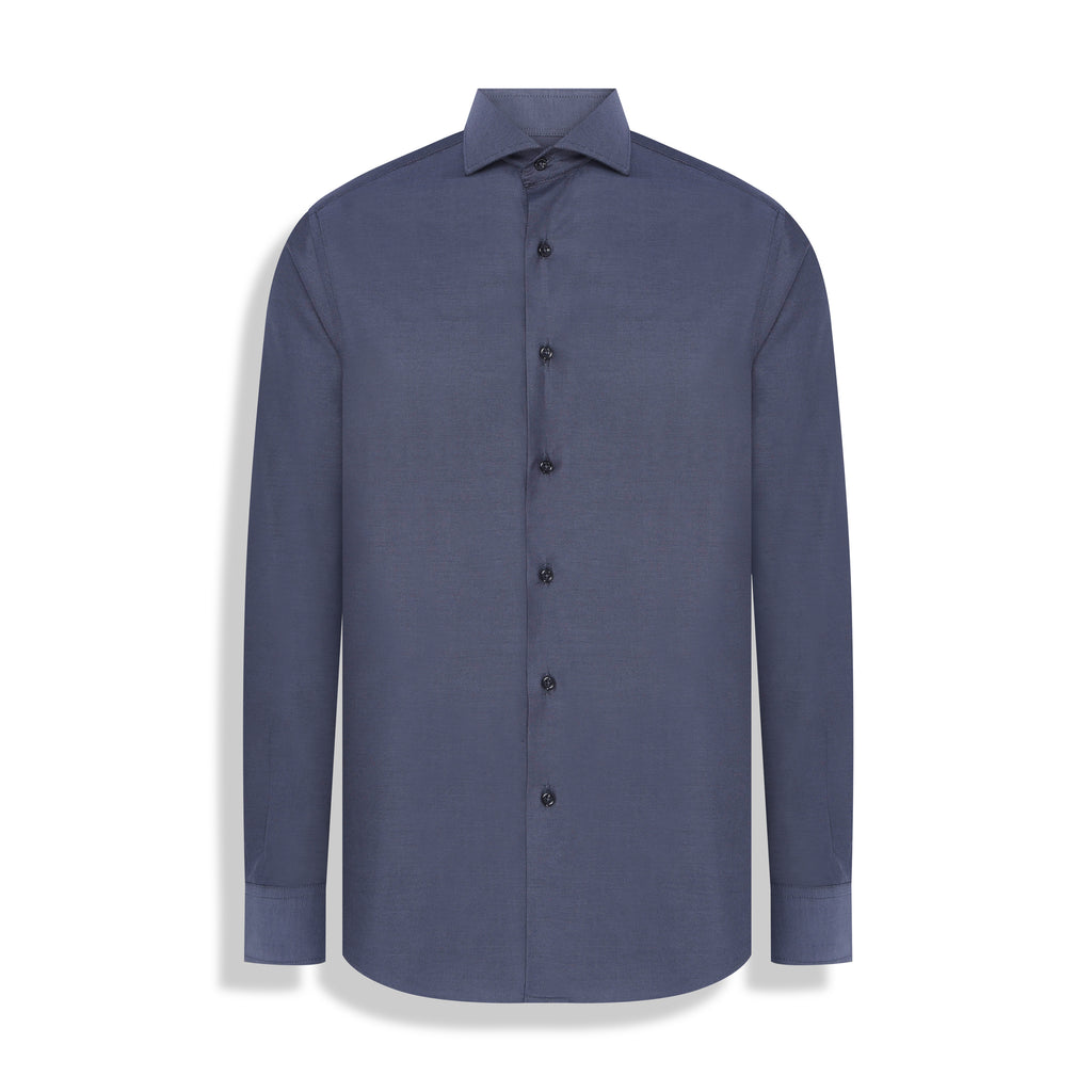 CAMISA M/L PIMA COTTON INDIGO