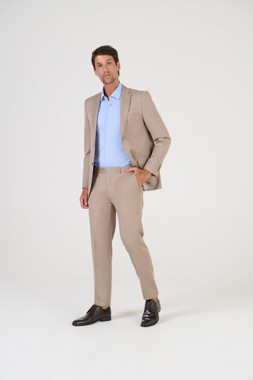 COSTUME FORRADO LISO S120 KAKI