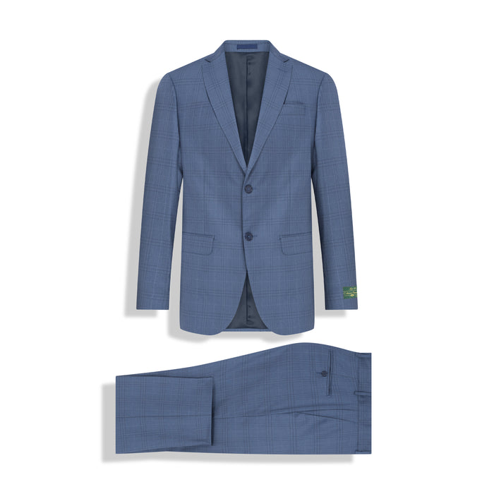 COSTUME S120 PADRONADO FORRADO - AZUL XADREZ
