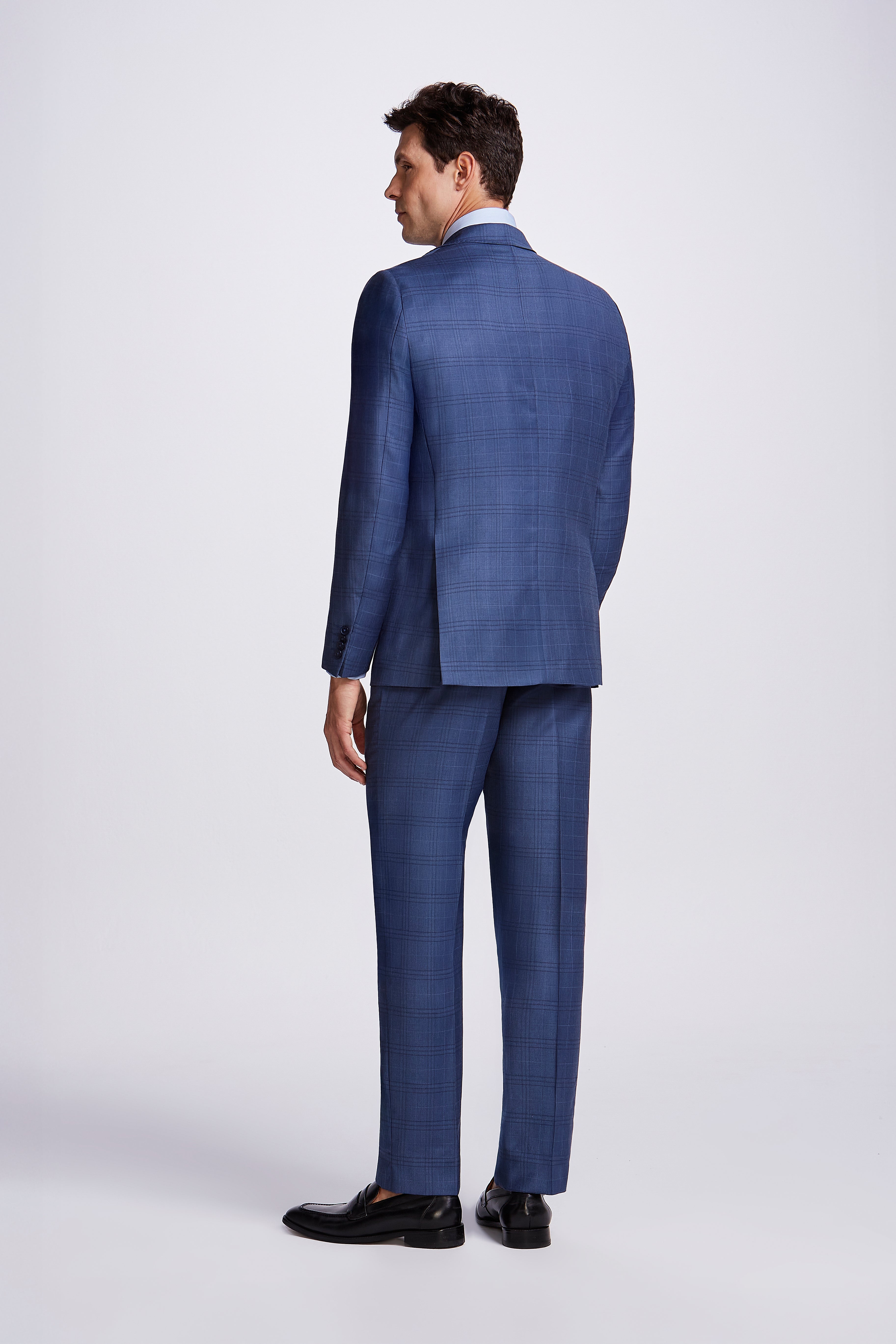 COSTUME S120 PADRONADO FORRADO AZUL XADREZ