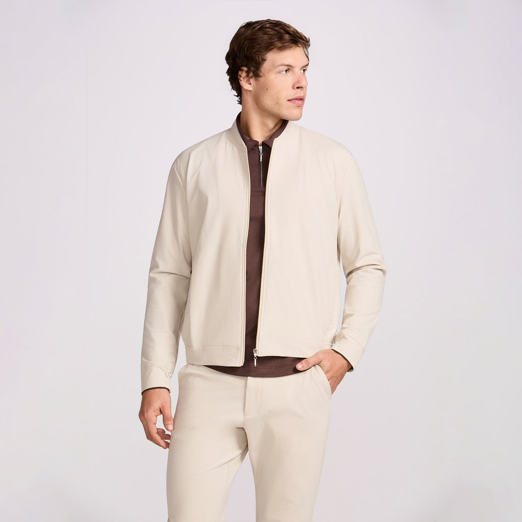 JAQUETA BOMBER S/ FORRO HI TECH KAKHI