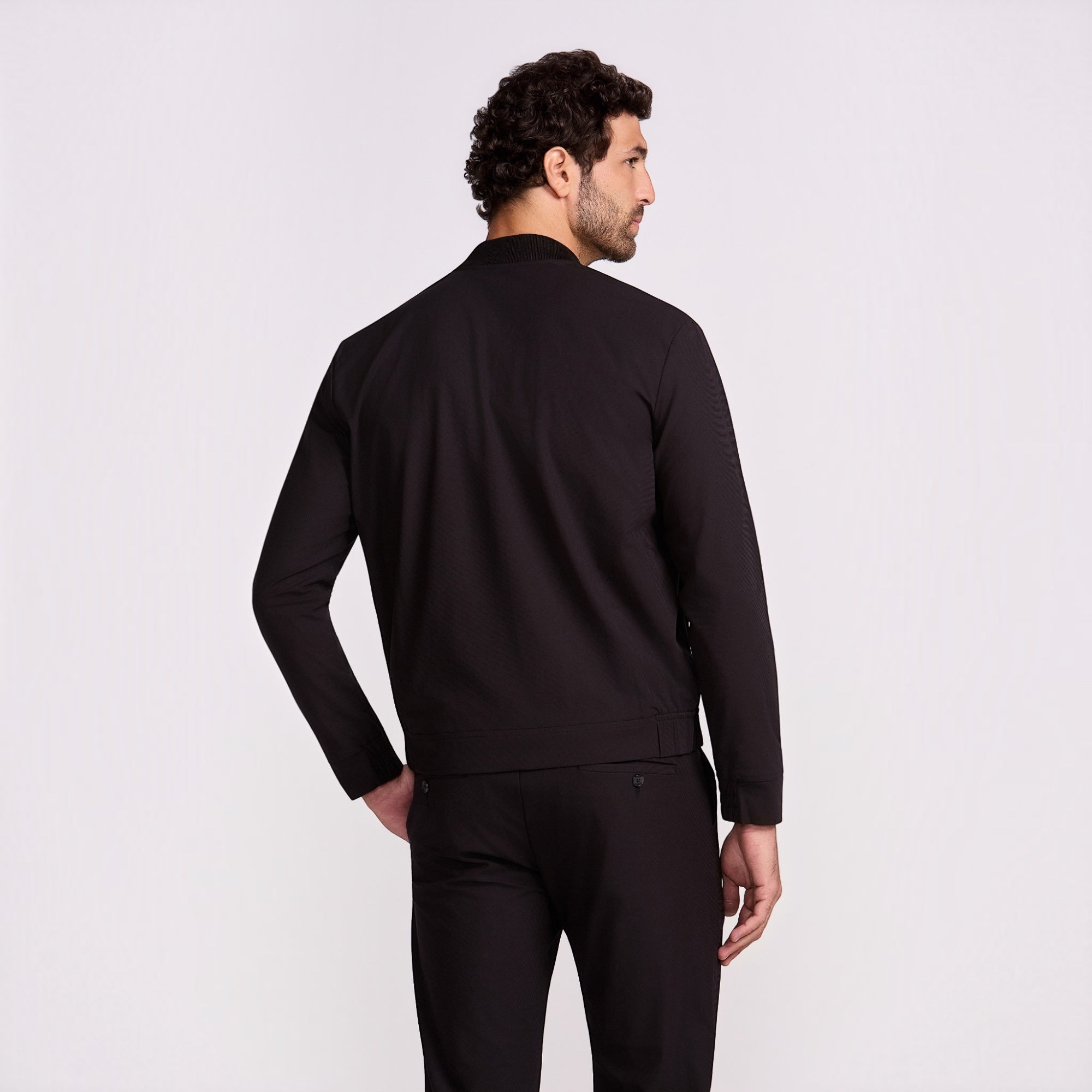 JAQUETA BOMBER S/ FORRO HI TECH PRETO