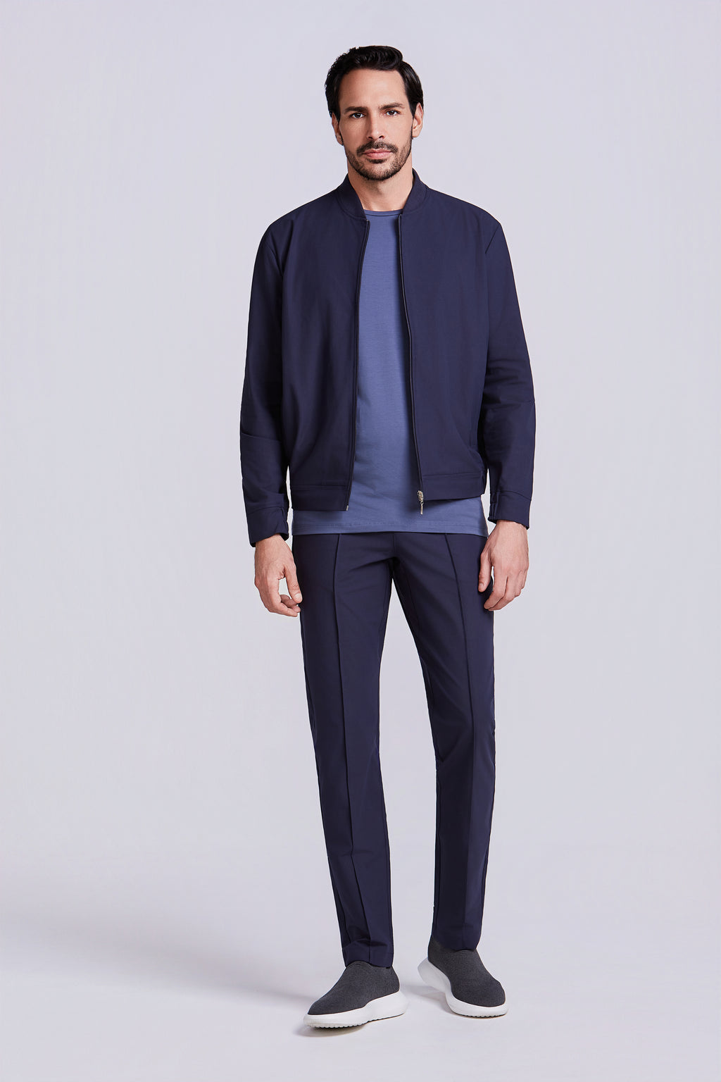 JAQUETA BOMBER S/ FORRO HI TECH MARINHO