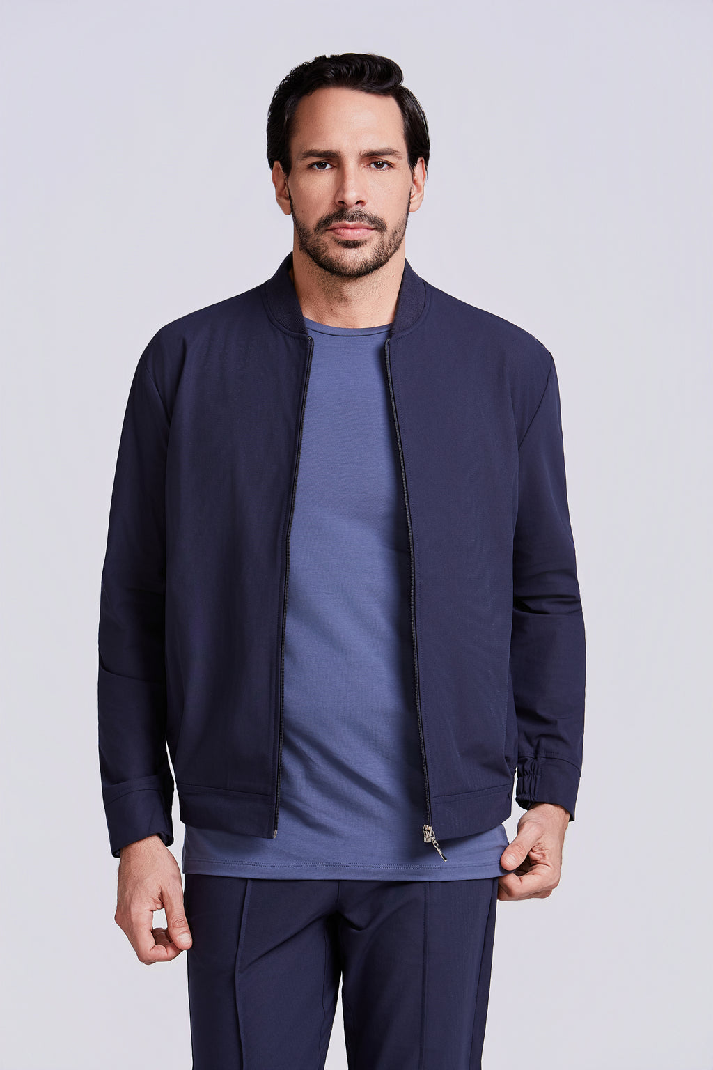 JAQUETA BOMBER S/ FORRO HI TECH MARINHO