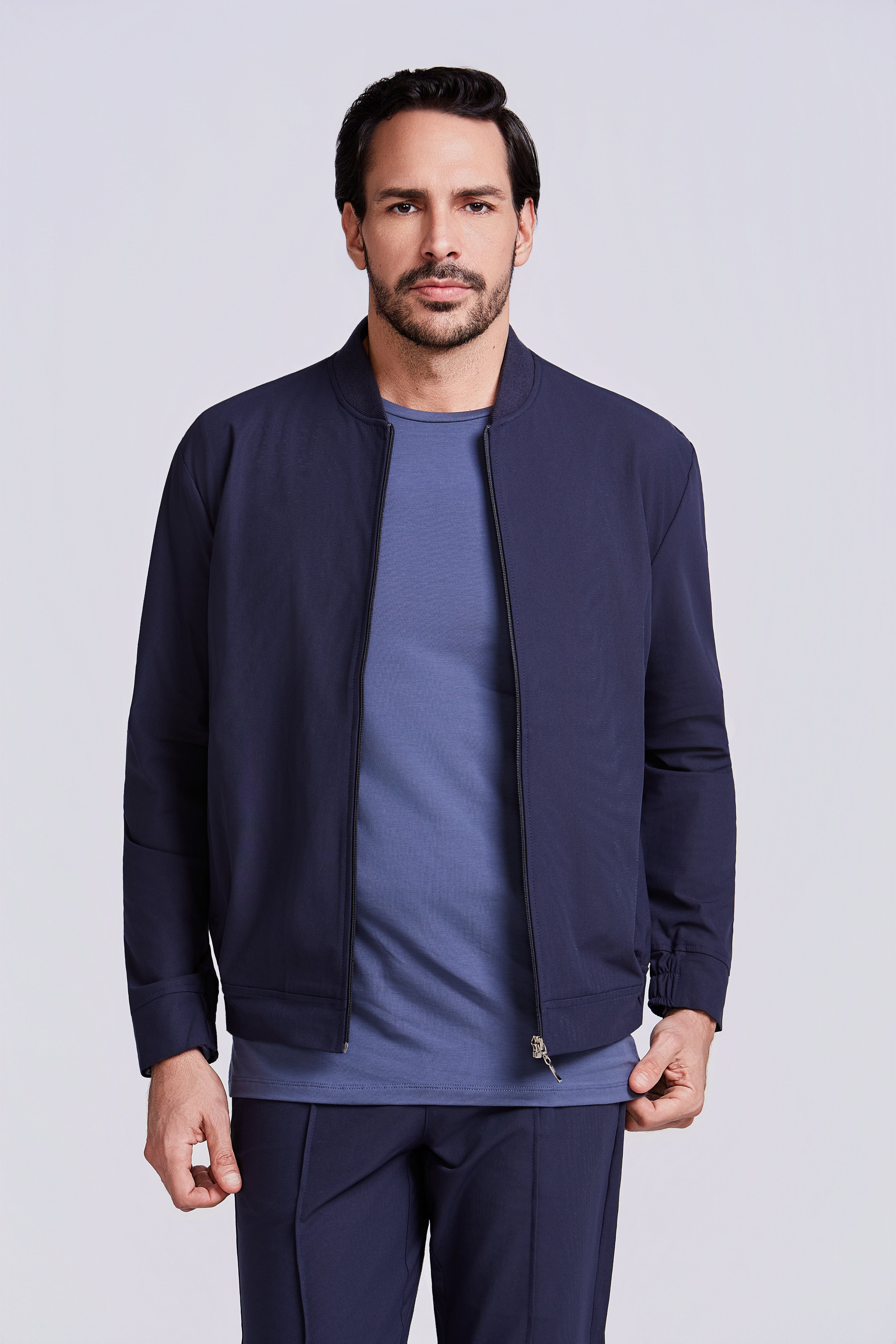 JAQUETA BOMBER S/ FORRO HI TECH MARINHO