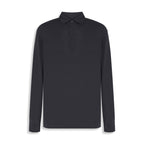 POLO M/L SUEDINE PIMA TOUCH PRETO