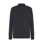 POLO M/L SUEDINE PIMA TOUCH PRETO