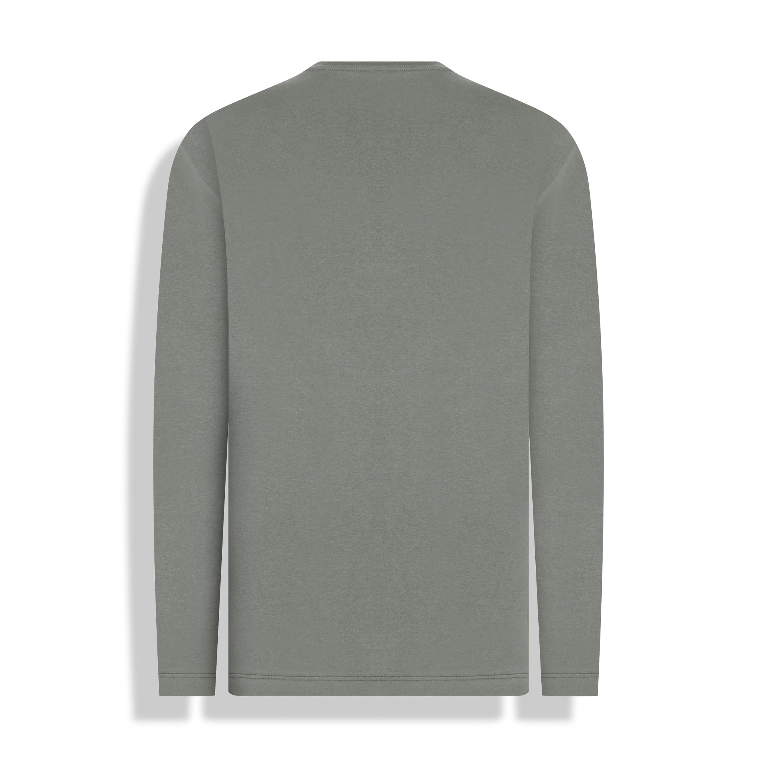 T-SHIRT M/L SUEDINE PIMA GOLA CARECA (VERDE BRONZE)