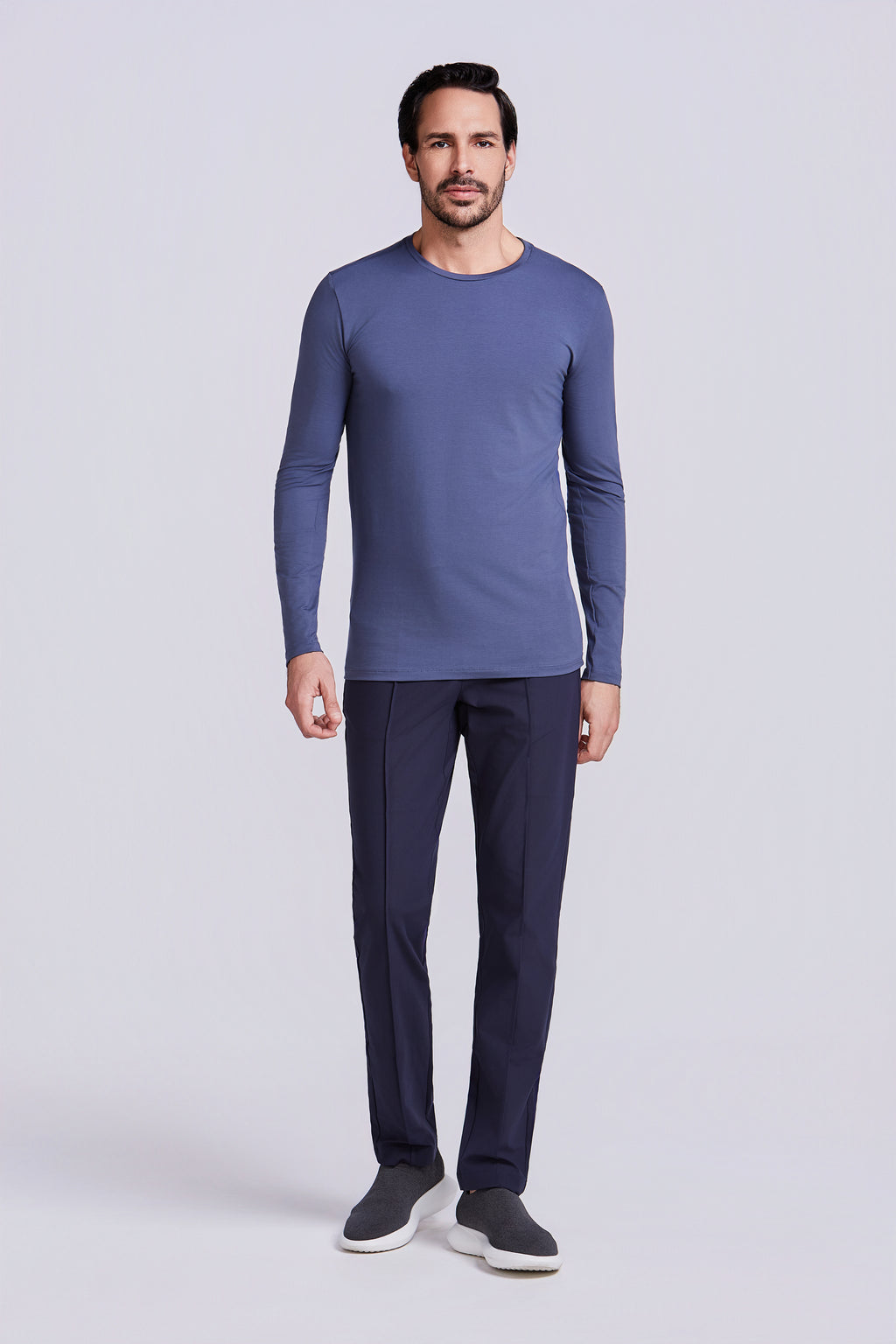 T-SHIRT PIMA COTTON M/L AZUL