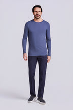 T-SHIRT PIMA COTTON M/L AZUL