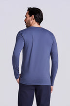 T-SHIRT PIMA COTTON M/L AZUL