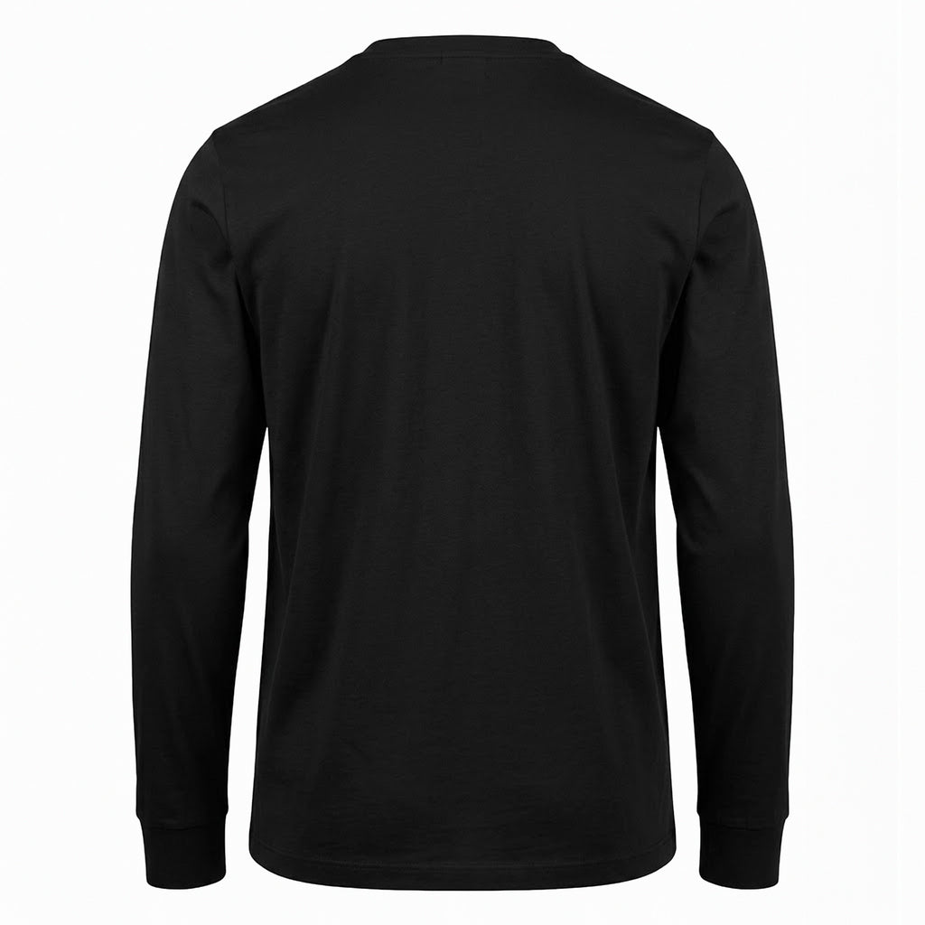 T-SHIRT PIMA COTTON MANGA LONGA PRETO