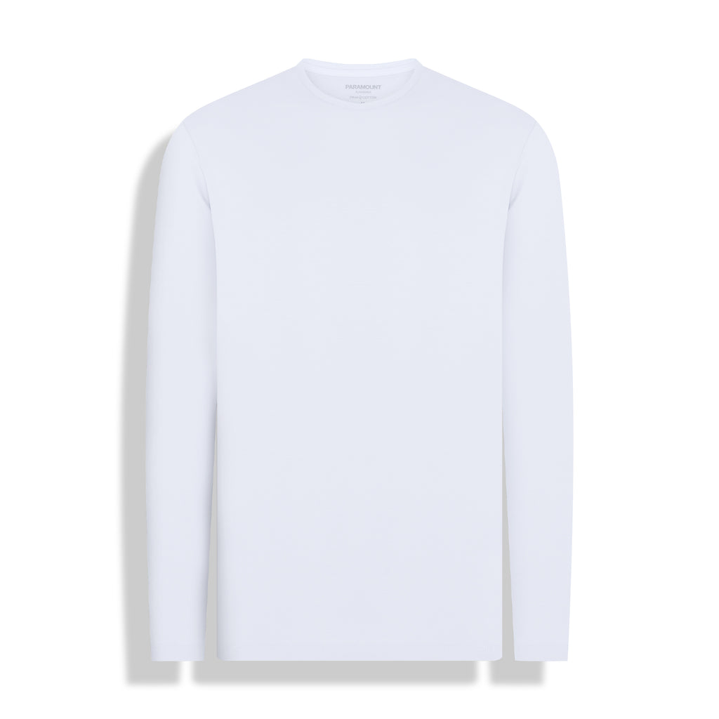 T-SHIRT PIMA COTTON M/L BRANCO