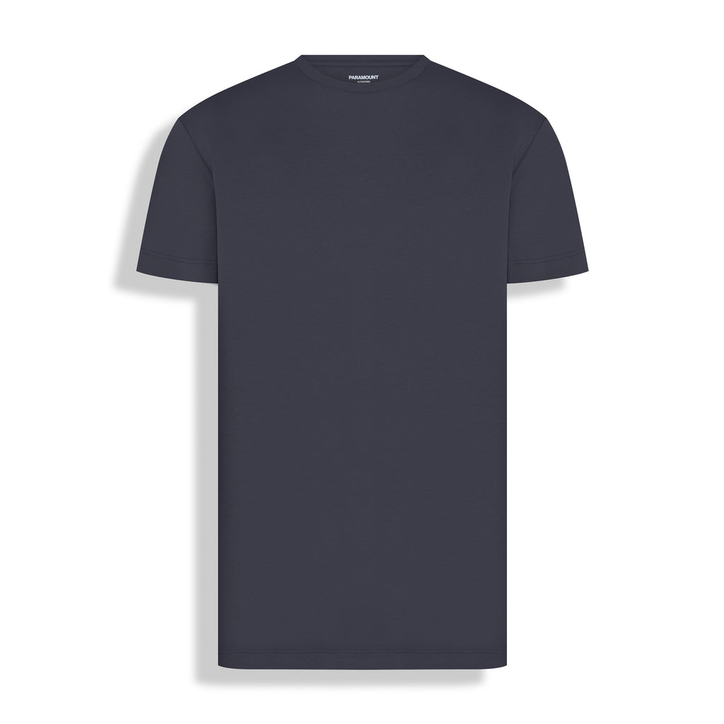 T-SHIRT M/C PIMA TOUCH GOLA CARECA PRETO