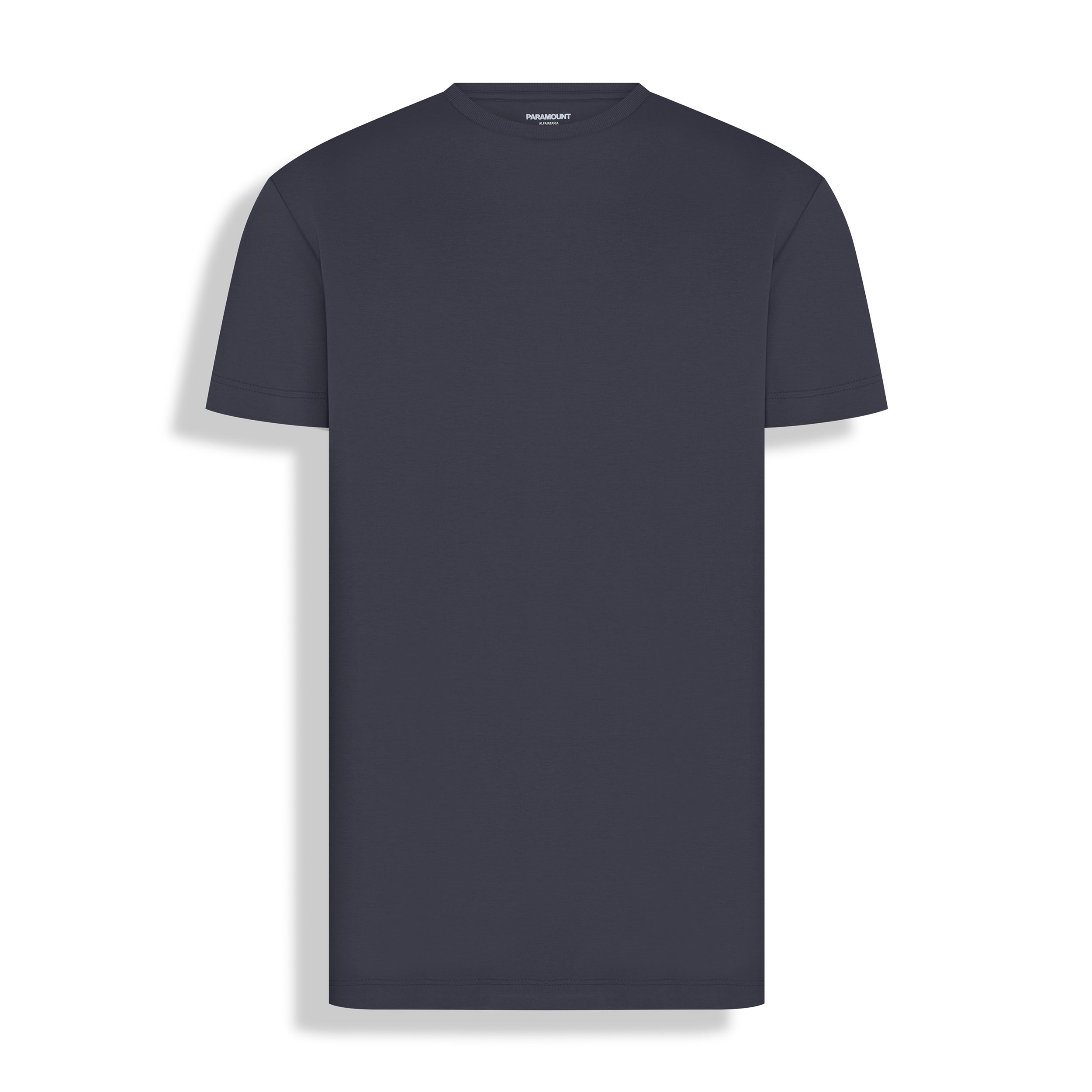 T-SHIRT M/C PIMA TOUCH GOLA CARECA PRETO