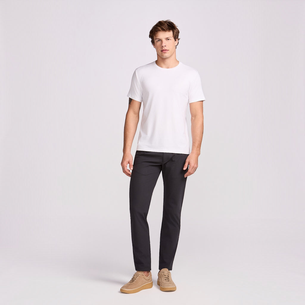 T-SHIRT PIMA COTTON MANGA CURTA BRANCO