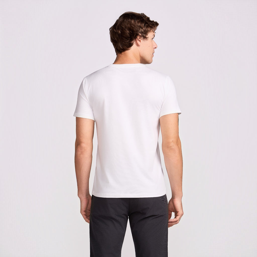 T-SHIRT PIMA COTTON MANGA CURTA BRANCO
