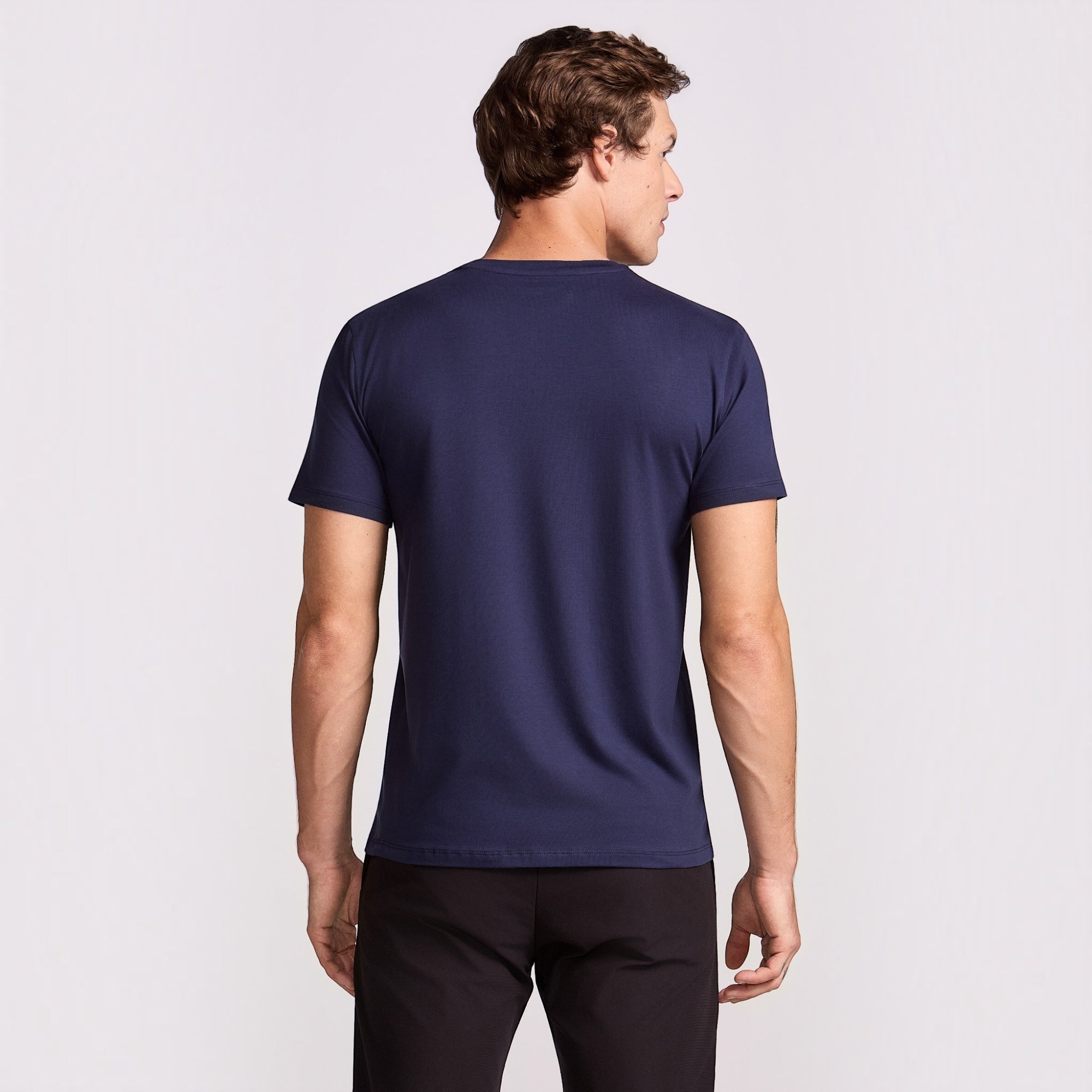 T-SHIRT PIMA COTTON MANGA CURTA MARINHO
