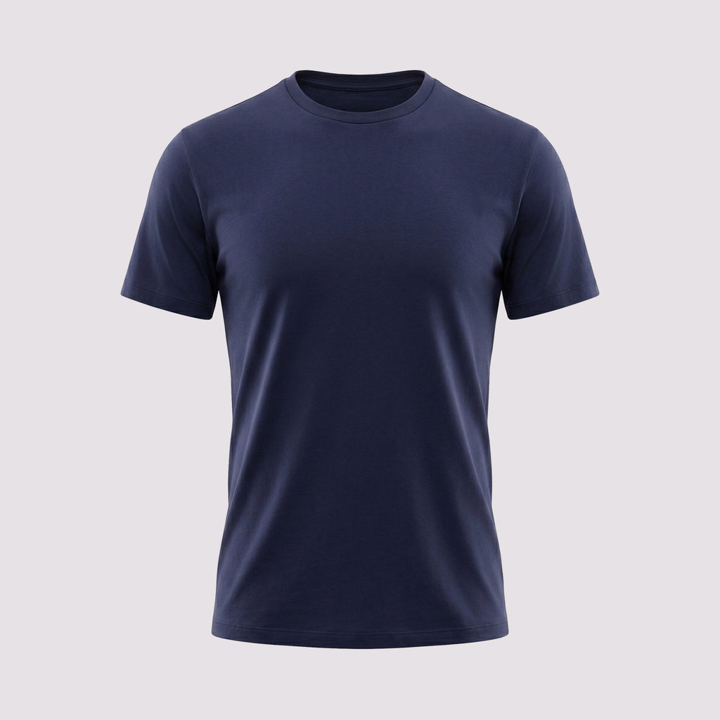 T-SHIRT PIMA COTTON MANGA CURTA MARINHO